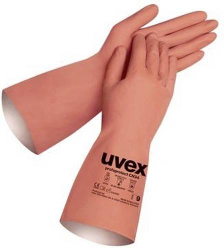 Uvex Chemikalienhandschuhe aus Baumwolle in Pink, 1 Paar - Bild 1