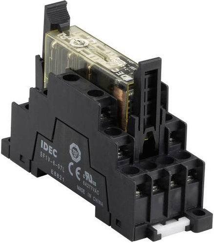 Idec SF1V-6-07L Relaissockel passend für die Serie RF1V in Schwarz, B: 29,8 mm, H: 58,9 mm, L: 75 mm - Bild 1