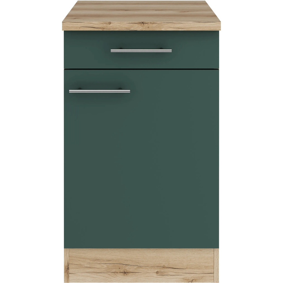OPTIFIT Savona405 Küchen-Unterschrank in Steingrün mit modernem mattem Design - Bild 2