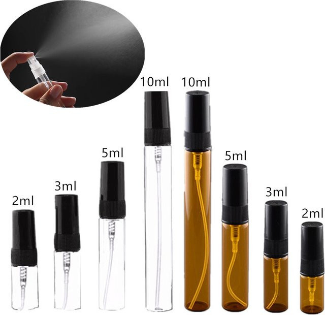 Sambette Glas Spray Flasche, Nachfüllbare Parfüm Zerstäuber, 2-10 ml - Bild 1