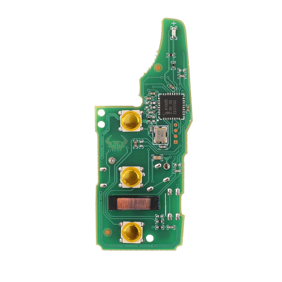 Jingyuqin Fernbedienungs-Autoschlüsselplatine 5K0837202AJ 434MHz mit ID48 Chip für VW Beetle Eos Golf Jetta Sharan Skoda Keyless Go in Grün - Bild 2