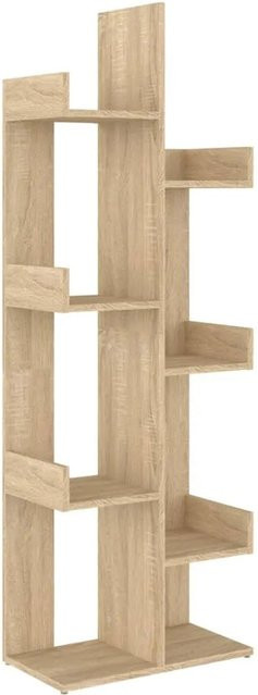 vidaXL Bücherregal Sonoma-Eiche aus Holzwerkstoff, B/T/H: 48 x 25,5 x 140 cm - Bild 1