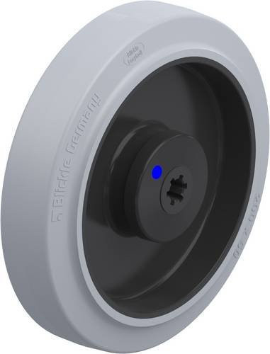 Blickle Kunststoff-Rad POEV 200/12XKA-SG in Grau und Schwarz mit einem Durchmesser von 200 mm und einer Tragfähigkeit von 500 kg - Bild 1