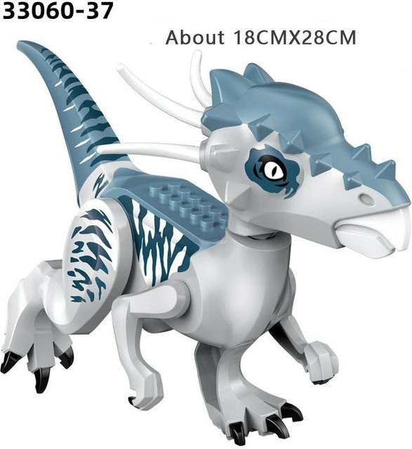TOY LION Raptor Carnotaurus Dinosaurier, Bausteine, 28cm, ab 2 Jahren - Bild 1