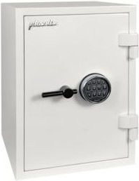 Phoenix Sicherheitstresor Fortress SS1453E mit elektronischem Hochsicherheitsschloss, Sicherheitsstufe S2, Farbe: Weiß, B/T/H: 41,0 x 40,5 x 55,0 cm, 46 Liter - Bild 1