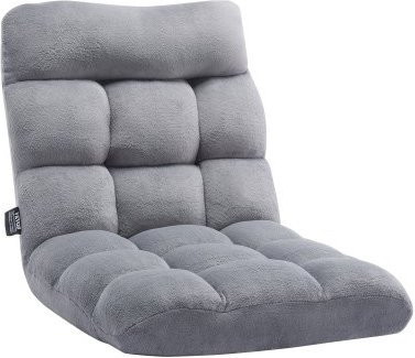 VEVOR Bodenstuhl klappbares Polstersofa aus recyceltem Schaumstoff in Grau mit 14 verstellbaren Positionen und Rückenstütze - Bild 1