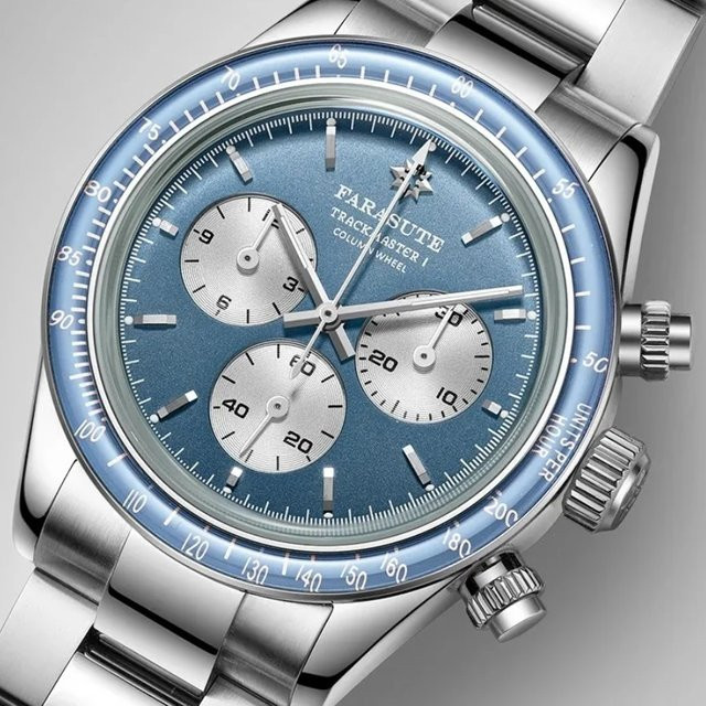 FARASUTE Chronograph, Automatik, Edelstahl, 39 mm, Herren - Bild 1