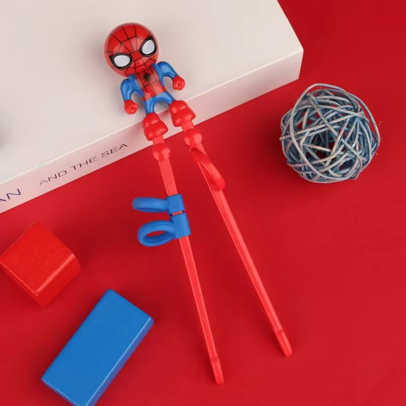 Marvel Kinder-Trainings-Esslernstäbchen Spiderman Captain America - Bild 1