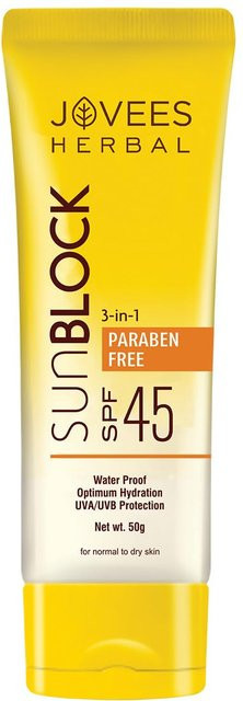 Jovees Herbal Sun Block Sonnenschutz SPF 45, 50 g, trockene Haut - Bild 1