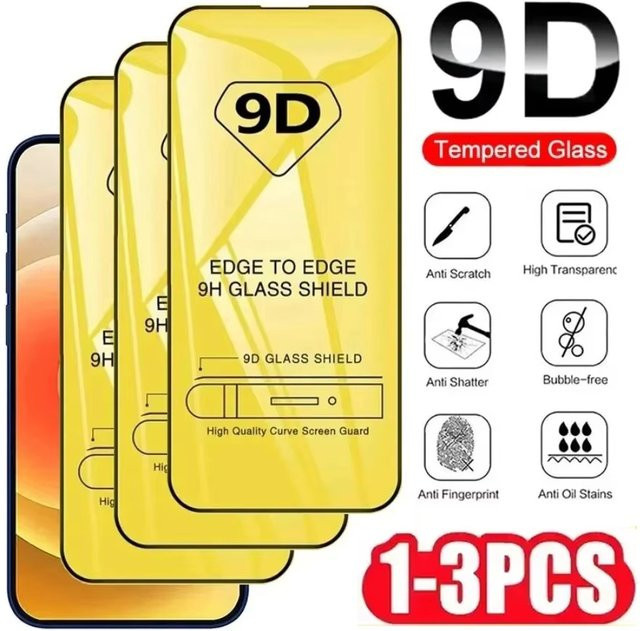 9D Gehärtetes Glas Display Schutz für Xiaomi Redmi Note Serie in Transparent - Bild 1
