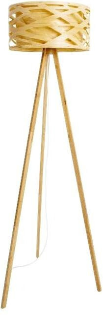 Näve Stehleuchte Finja aus Bambus und Kunststoff in Braun, Höhe: 148 cm, Breite: 62 cm, Tiefe: 62 cm - Bild 1