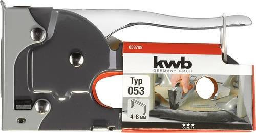Kwb Handtacker Klammern Typ 53F aus Stahl in Grau mit einer Klammernlänge von 4 - 8mm - Bild 1