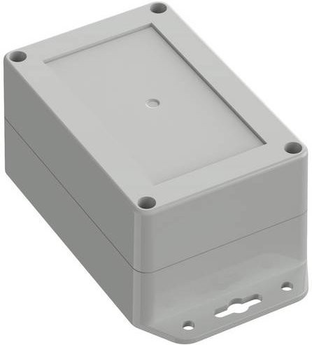 TRU COMPONENTS TC-10860616 Flansch-Gehäuse aus Polycarbonat in Lichtgrau, B/T/H: 120 x 80 x 60,20 cm - Bild 1