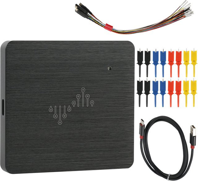 DSLogic Logic Analyzer mit 16 Kanälen und 400 MHz Abtastrate, USB-basiertes Fehlersuchgerät in Schwarz - Bild 1