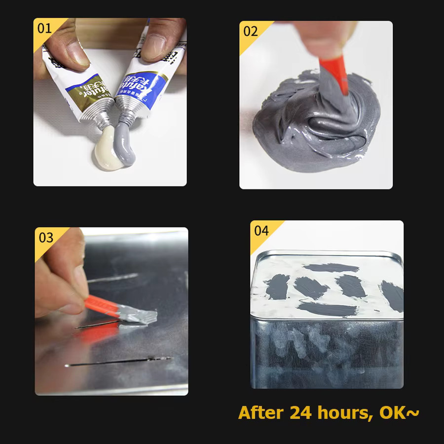 Kafuter Metallreparaturkleber wasserfest und stark klebend für Eisen und Stahl, 100g - Bild 3