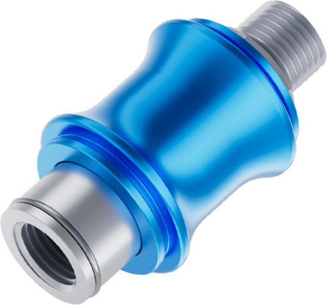 Pneumatisches Handschiebeventil SteelShadow Durchflusskontrolle Manueller Schalter Blau G1/8 1/4 3/8 1/2 BSPT-Gewinde - Bild 1