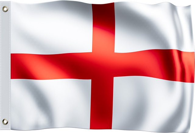 Flagge England von MONZANA in Rot und Weiß, B x H: 150 x 90 cm - Bild 1