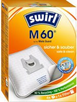 Swirl Staubsaugerbeutel M 60 EcoPro für Miele in Weiß - Bild 1