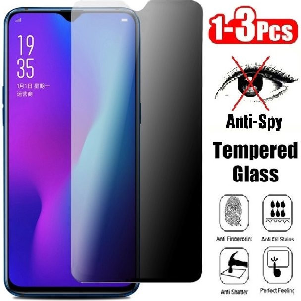 Sichtschutz Panzerglas Anti-Spy für VIVO Y11 Y10S Y12S Y20 Y90 U20 V20 Y1S Y7S X50e V20 SE V17, 1-3 Stück, transparent - Bild 1