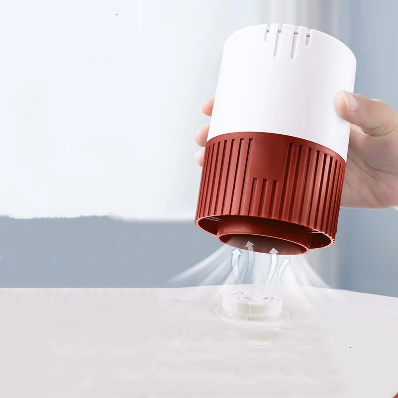 Elektrische Mini-Vakuum Pumpe und Kompressionsbeutel Set für Kleidung und Lebensmittel in Weiß von MZXM - Bild 2