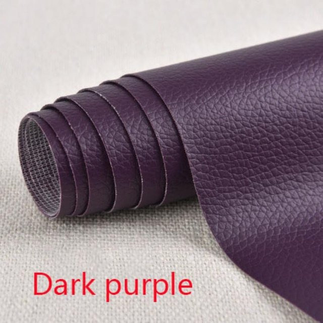 Selbstklebendes Leder-Reparaturpflaster von Home with love in Dunkelviolett aus strapazierfähigem Vinyl für Sofa, Möbel und Auto, B: 35 cm, L: 137 cm - Bild 1