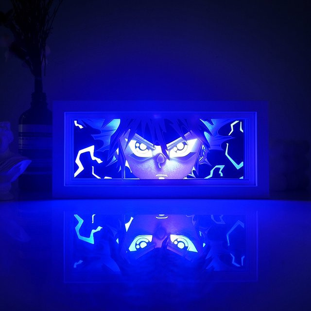Bandai Anime-Serie bunte Lichtbox mit Papierschnitt-Effekt und Fernbedienung als Nachtlicht für dein Schlafzimmer - Bild 1