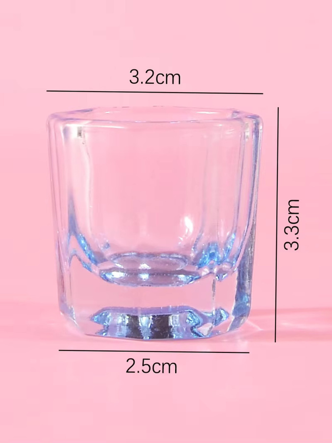 Klimonla Glaskristallbecher, lila, Nagelzubehör - Bild 1