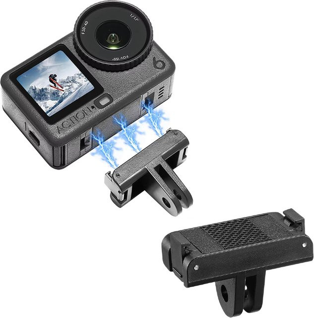Magnetischer Adapter und Schnellwechselhalterung für DJI OSMO Action 5 Pro, 4 und 3 in Schwarz - Bild 1