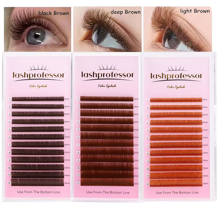 Lashprofessor Fächer-Volumen-Wimpern, Kaschmir-Kakao, Unisex - Bild 2