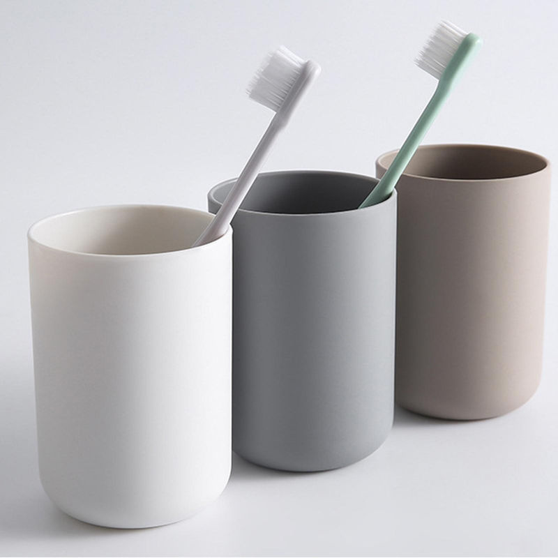 TOMTOP JMS Zahnbürstenbecher für das Badezimmer in Kaffeebraun, 300 ml - Bild 4