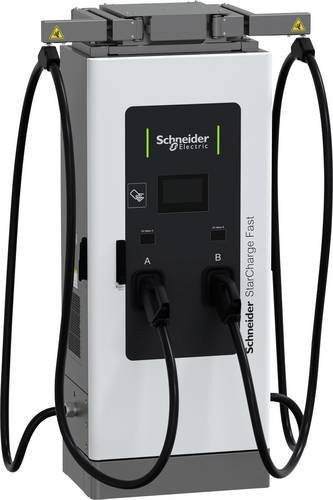 Schneider Electric Ladestation Typ 2 60kW mit NFC und RFID, Floor Standing, Weiß - Bild 1