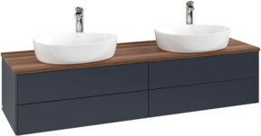V&B Waschtischunterschrank Antao mit Beleuchtung, Farbe Weiß lackiert, B/T: 160 x 50 cm - Bild 1