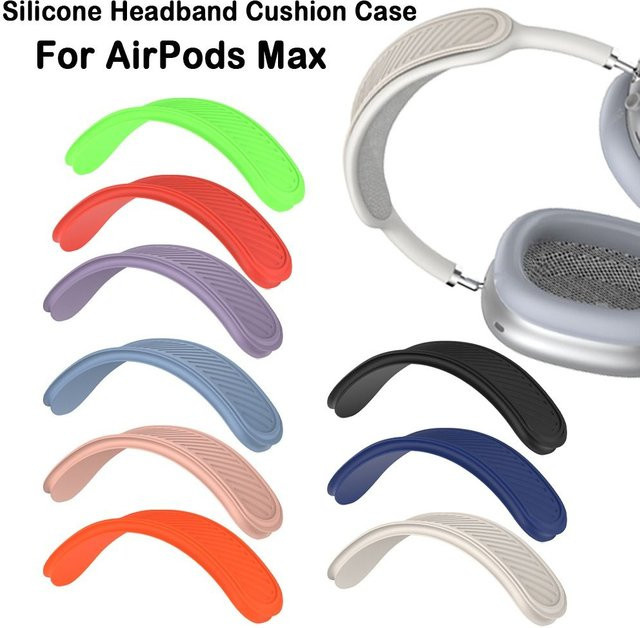 Bunte Silikon-Kopfbandabdeckung als Ersatzhülle für Apple AirPods Max in Lila und Multicolour, waschbare Schutzhülle für dein Headset-Zubehör - Bild 1