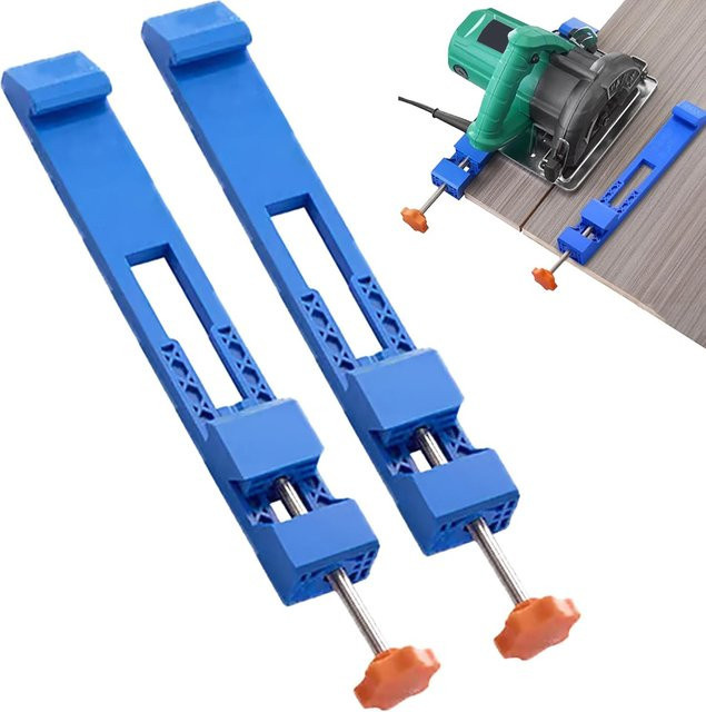 DAZZLEEX Einstellbare Schneidemaschinen Basis Guide für Kreissägen und Fräsen in Blau - Bild 1