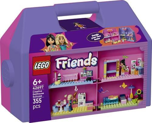 LEGO Friends Tragbares Puppenhaus mit 8 Zimmern und 2 Spielfiguren - Bild 1