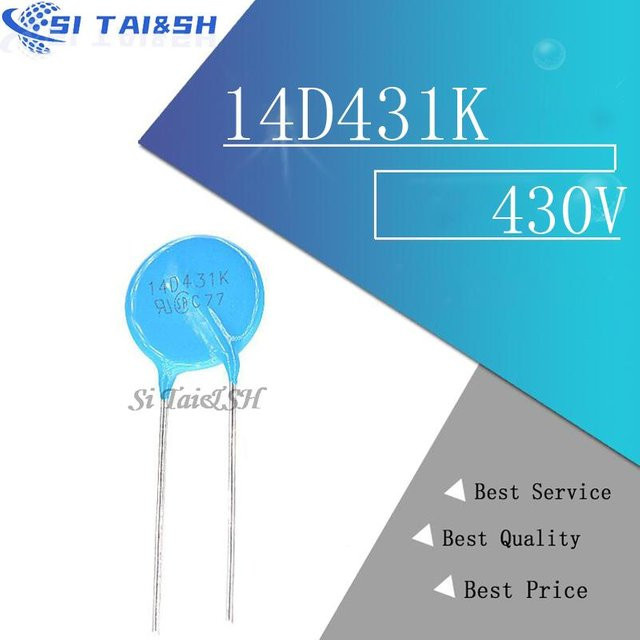 Si Tai&SH Varis Tor 14 D431K 430V Piezo Widerstand, 20 Stück, Blau - Bild 1