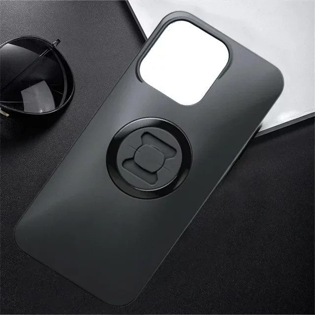 Sungukun Handy Schutzhülle für iPhone 7 Plus als Motorrad Telefon Halterung mit QuickMounting Adapter in Schwarz - Bild 1