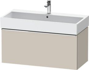 Duravit Waschtischunterschrank D-Neo wandhängend in Beige, B: 98,4 cm, T: 44,2 cm, H: 44,0 cm - Bild 1