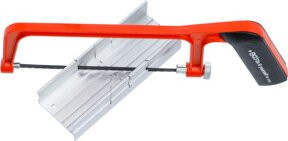 BGS Do it yourself Aluminium-Sägebogen in Rot inklusive Schneidlade und 150 mm Sägeblatt - Bild 1