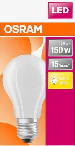 Osram LED Retrofit Classic A60 Leuchtmittel E27, 17 W, Warmweiß, Durchmesser: 7,0 cm, Höhe: 11,8 cm - Bild 1