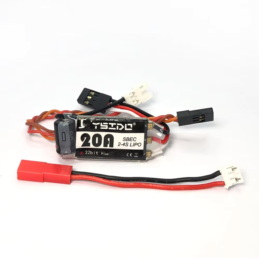 YSIDO Micro 20A Brushless ESC 2-4S Lipo mit Programmierkarte Combo, 1:24 1:28 Kyosho Mr03 Pro Atomic DRZ RC Drift Rennwagen - Bild 2