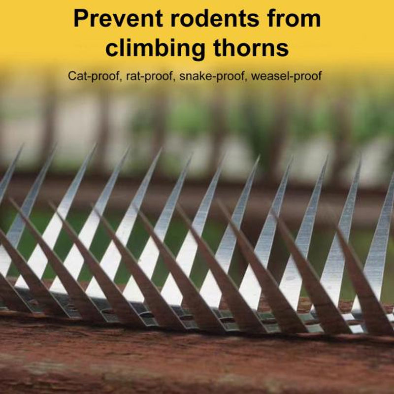 Amusedly Anti-Ratten-Spikes aus Edelstahl zur Vogelabwehr in Silber inklusive Kabelbindern - Bild 4