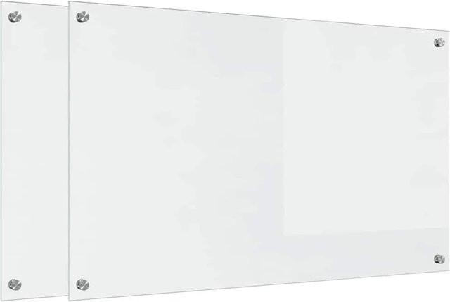 vidaXL Küchenrückwand aus gehärtetem Glas, 2 Stück, Transparent, B: 100 cm, H: 60 cm - Bild 1