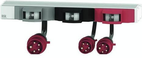 Bachmann 800.0120 19 Zoll Netzwerkschrank-Steckdosenleiste in Multicolor, 6 HE - Bild 1