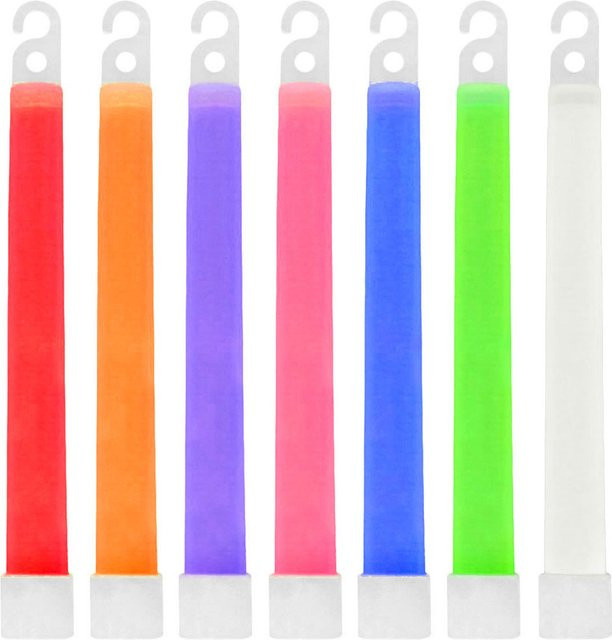 10er Set ALLOET Leuchtstäbe in Blau und Multicolour, wasserdichte Notfall-Leuchtstäbe für Party, Camping und Outdoor, Länge: 15,2 cm - Bild 1