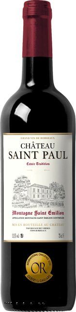 Château Saint Paul Rotwein Merlot, Saint Emilion, 2022, trocken, 0,75 l - Bild 1