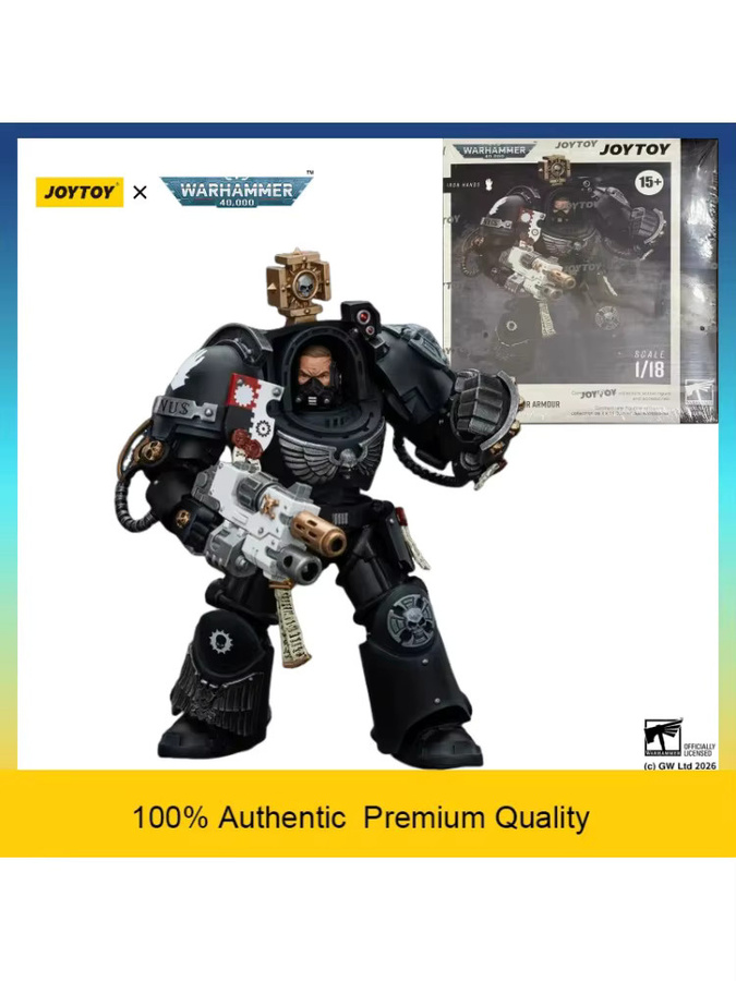 JOYTOY Warhammer 40K Iron Hands Captain in Terminator-Rüstung, Sammlerfigur, 1/18, ab 14 Jahren - Bild 1