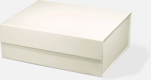 Geotobox Luxus-Geschenkbox mit Magnetverschluss in Elfenbein, B/T/H: 33 x 25,5 x 11,5 cm - Bild 1