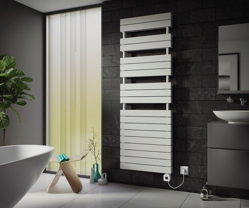 XIMAX Handtuchwärmer P2 Duplex elektrisch Typ 7 in Weiss, Wandmontage mit App-Steuerung, H: 172 cm, B: 60 cm, T: 50 cm - Bild 1