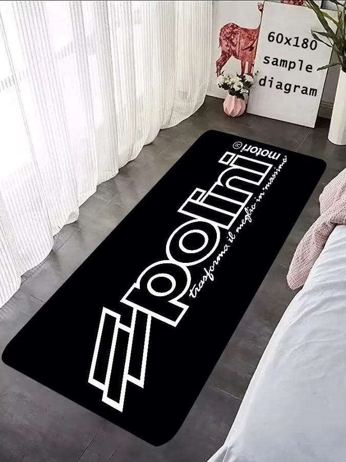 Rutschfeste VIKAMA Fußmatte mit Rennmuster als Druckteppich für Badezimmer, Küche oder Eingangsbereich - Bild 3